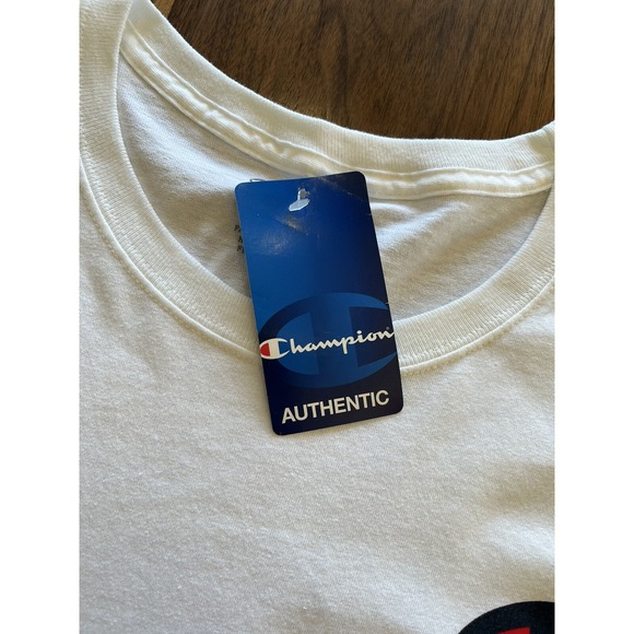 Champion Men's Jersey T-Shirt Size‎ XL White Short Sleeve Crew Neck NEW - Picture 4 of 6